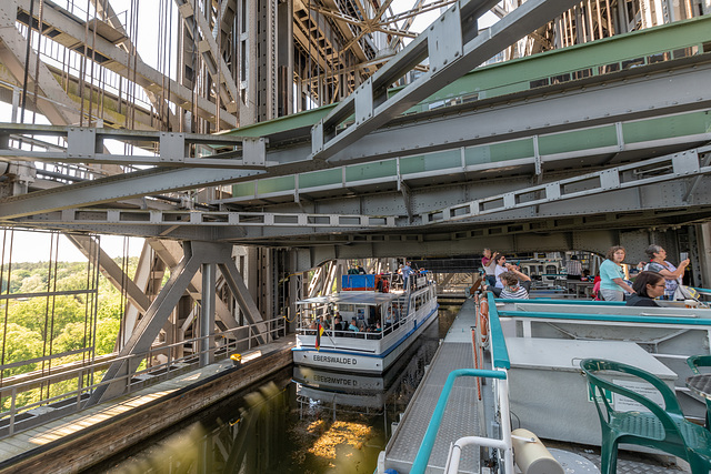 Bergfahrt im Schiffshebewerk