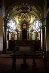 Italy, Anghiari, Interior of the Church of Sant'Agostino