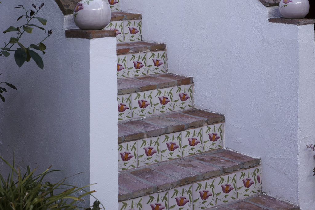Ceramic Steps – Hotel Sindhura, Vejer de la Frontera, Cádiz Province, Andalucía, Spain