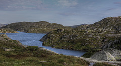 Lake Børsteinsvatnet, seen from the Lysevegen road.