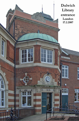 Dulwich Library entrance 17 2 2007