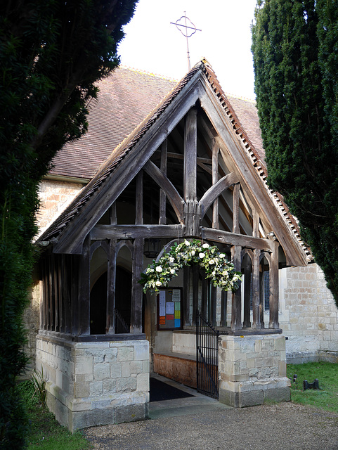 Lode - St James - south porch 2015-02-02