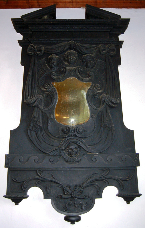 Memorial in Danvers Chapel, Swithland Church, Leicestershire