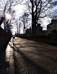 Winter sun, Old Aberdeen.