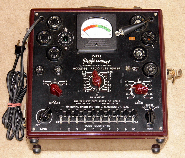 NRI 66 tube tester