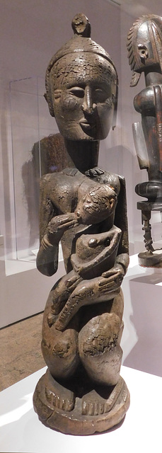 Mother and Child Sculpture in the Metropolitan Museum of Art, February 2020