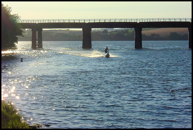 water scooter at Tamerton Lake