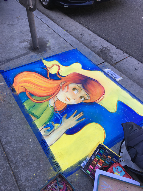 Chalk Art, Belmont Shore, 10/19/19