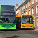 DSCF1598 Konectbus (Go-Ahead) SN65 OAO and Sanders YN03 UWH in Norwich - 11 Sep 2015