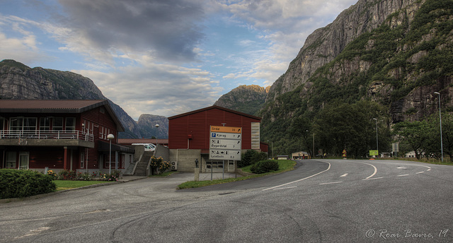 Lysebotn ferry quay.