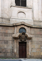 Doorcase, St Nicholas' Church, Lesser Town Square, Prague