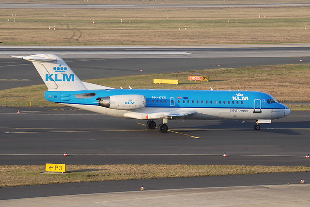 PH-KZK Fokker 70 KLM Cityhopper