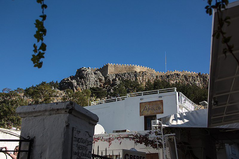 20151203 9597VRAw [GR] Johanniter Burg, Altstadt, Lindos, Rhodos