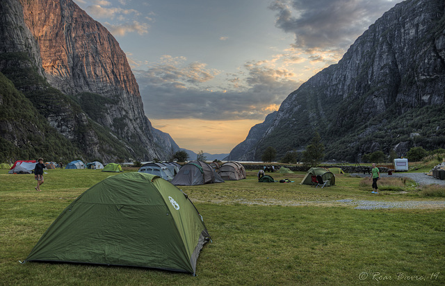 Kjerag Lysebotn camping resort, Lysebotn.