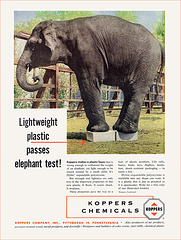 Koppers Plastic/Polystyrene Ad, c1954