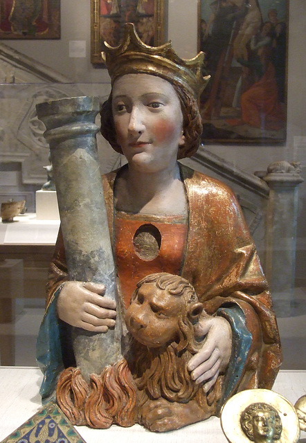 Reliquary of St. Thekla in the Princeton University Art Museum, July 2011
