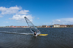 Windsurfing on West Kirby marine lake