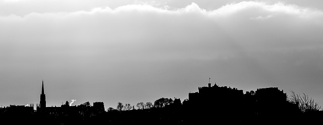 Edinburgh Castle Silhouette