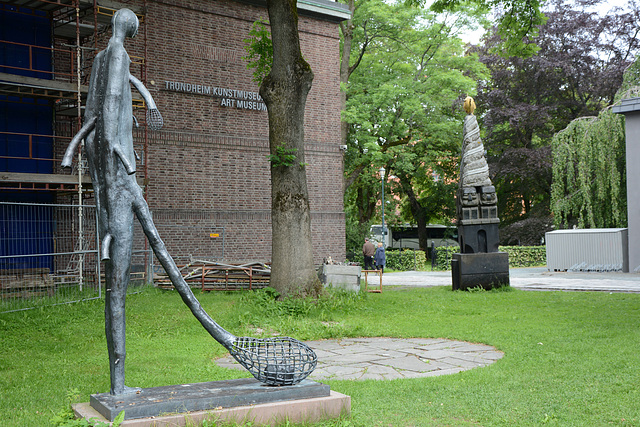 Norway, Unusual Sculpture at the Entrance to the Trondheim Art Museum