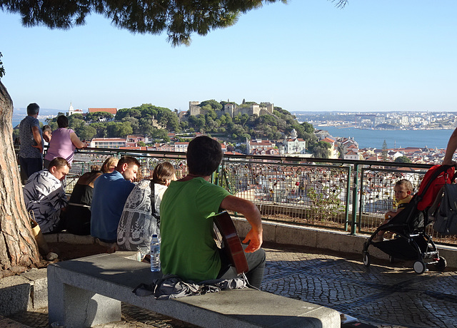 Miradouro da Senhora do Monte-These benches are never empty