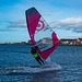 Windsurfing at West Kirby marine lake