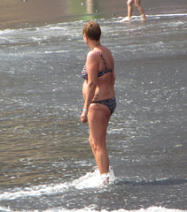 standing in the water