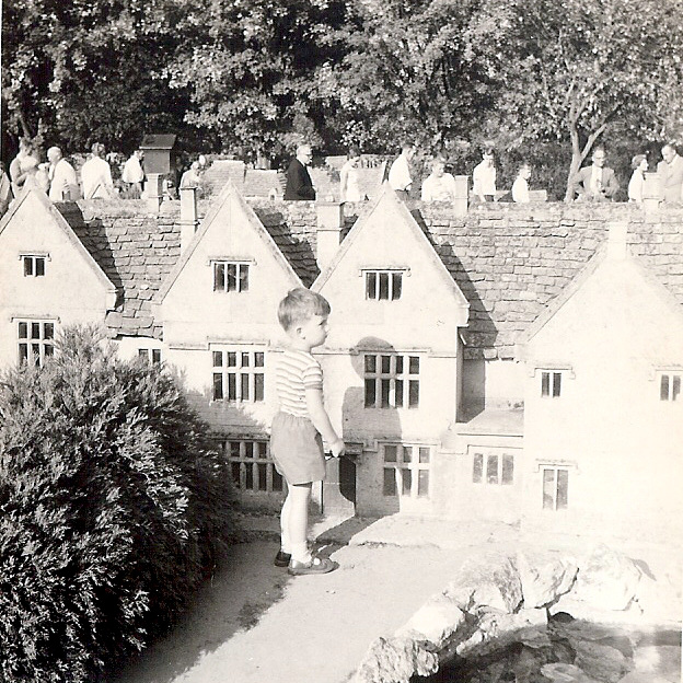 At the model village, Bourton on the Water, late 1950s