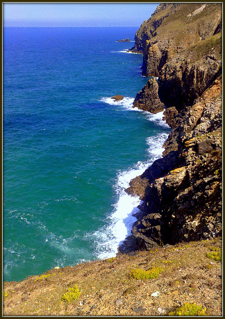 The Cliffs at St Agnes. For Pam.