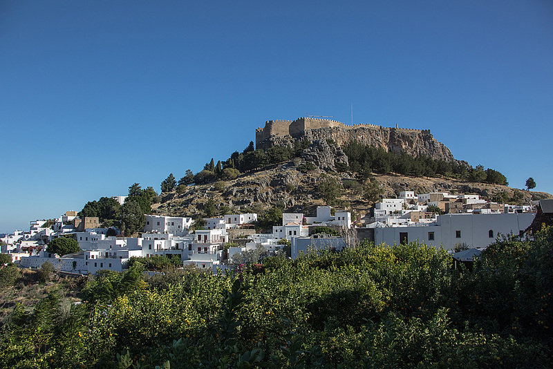 20151203 9601VRAw [GR] Johanniter Burg, Lindos, Rhodos