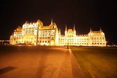 Hungarian Parliament At Night