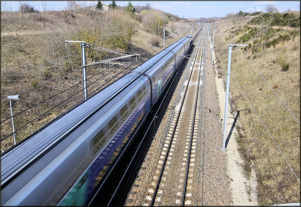 Saint-Georges d'Espéranche (38) 14 mars 2013. (flashé à plus de 130 km/h!!!)