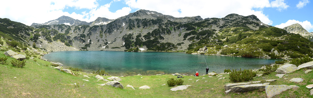 Bulgaria, Pirin Mountains, Fish Lake Panorama