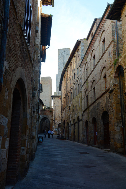 Italy, San Gimignano, Towers are Visible