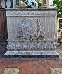 elham church, kent,  c18 french altar, part of c20 fittings by eden   (44)