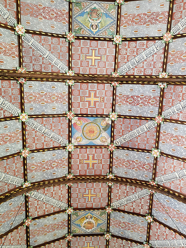 Ceiling of church at Carisbrooke - shakespeare