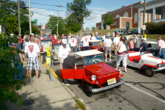 The hill climbed, these cars gathered and drivers socialized