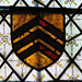 elham church, kent,  glass, heraldry, c15 (46)