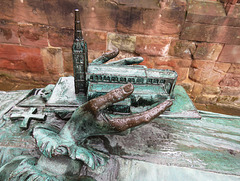 coventry cathedral   (60)c20 bronze tomb effigy of bishop h.w.yeatman-biggs +1922 by hamo thorneycroft