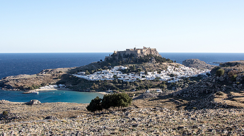 20151203 9606VRAw [GR] Johanniter Burg,  Lindos, Rhodos