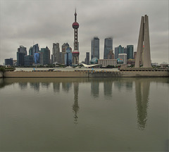 Pudong in the clouds