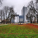 Otto-Krafft-Platz, Blick zum Oberlandesgericht (Hamm) / 16.12.2023