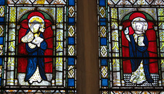 elham church, kent,  mostly modern glass