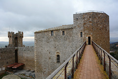 Italy,  Southern Wall of the Fortress of Montalcino, Approach to the Bastion of San Giovanni