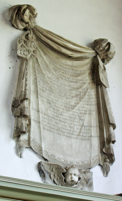 Memorial to Francis Grey, St James The Great, Gretton, Northamptonshire