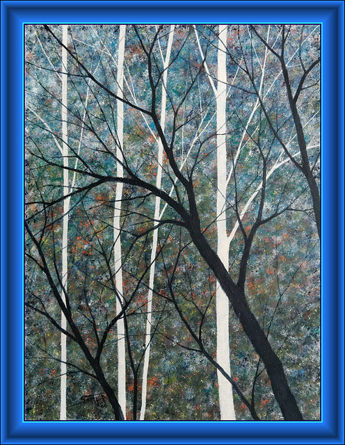Branches sur fond bleu (2006)