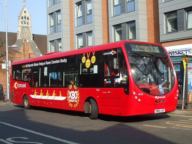 DSCF6861 Carousel Buses (Go Ahead Group) 404 (SM65 LNF) in Reading - 6 Apr 2017