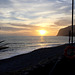Sunset looking towards Cabo Girão from Praia Formosa, Madeira