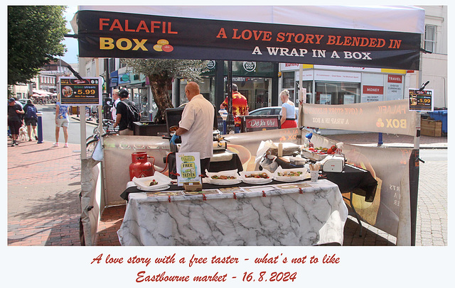 Falafil Box - Eastbourne market - 16 8 2024