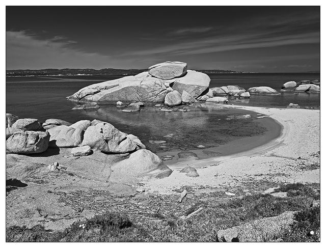 A secluded beach