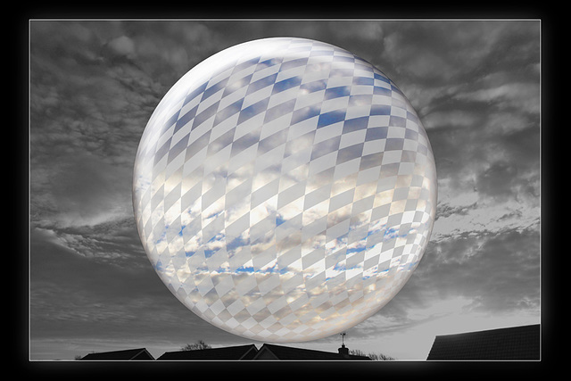 Patterned sphere 18 & Seaford sunrise